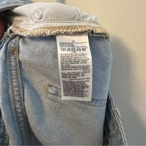 Old Navy Light Blue Denim Midi Skirt - Picture 4 of 4